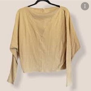 NWOT Free People Can’t handle this layer in brown XS